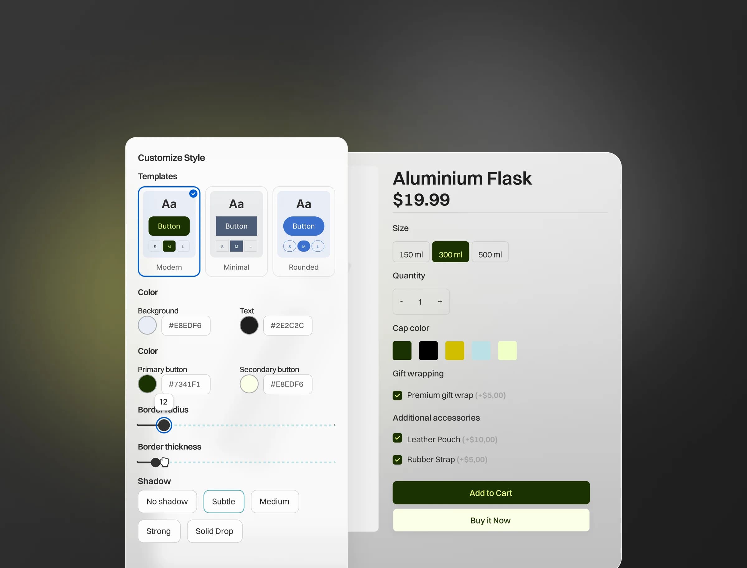 Live Preview & Customization.