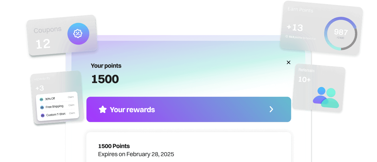 Keystone Loyalty & Rewards app dashboard preview