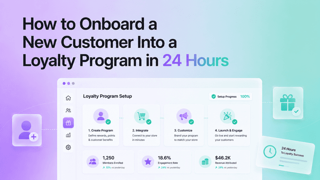 How to Onboard a New Customer Into a Loyalty Program in 24 Hours