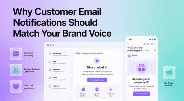 Why Customer Email Notifications Should Match Your Brand Voice