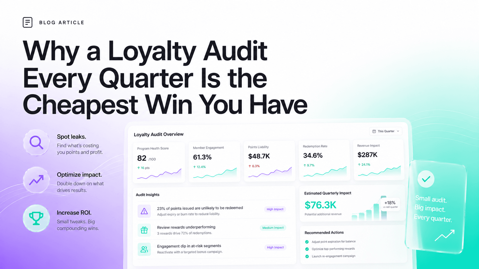 Why a Loyalty Audit Every Quarter Is the Cheapest Win You Have