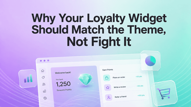 Why Your Loyalty Widget Should Match the Theme, Not Fight It