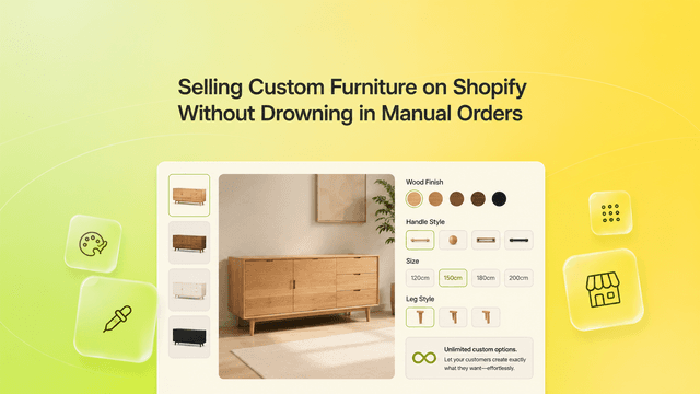 Selling Custom Furniture on Shopify Without Drowning in Manual Orders