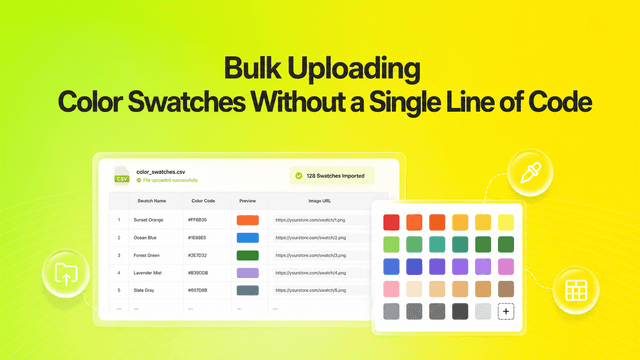 Bulk Uploading Color Swatches Without a Single Line of Code