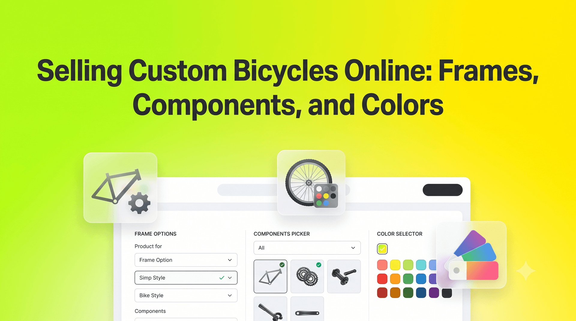 Selling Custom Bicycles Online: Frames, Components, and Colors