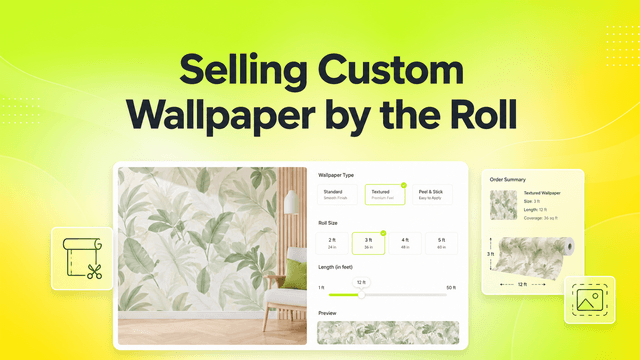 Selling Custom Wallpaper by the Roll on Shopify