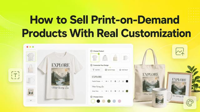 How to Sell Print-on-Demand Products With Real Customization