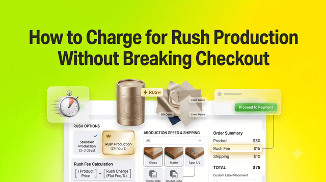 How to Charge for Rush Production Without Breaking Checkout