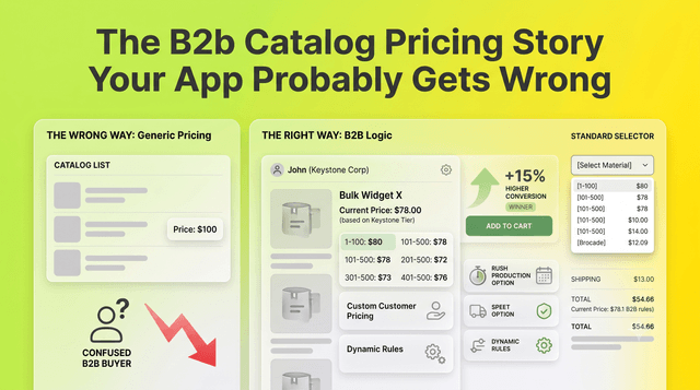 The B2B Catalog Pricing Story Your App Probably Gets Wrong