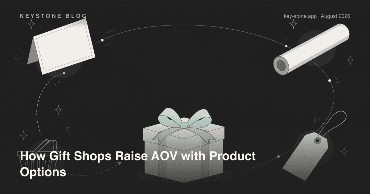 How Gift Shops Use Product Options to Raise AOV on Shopify