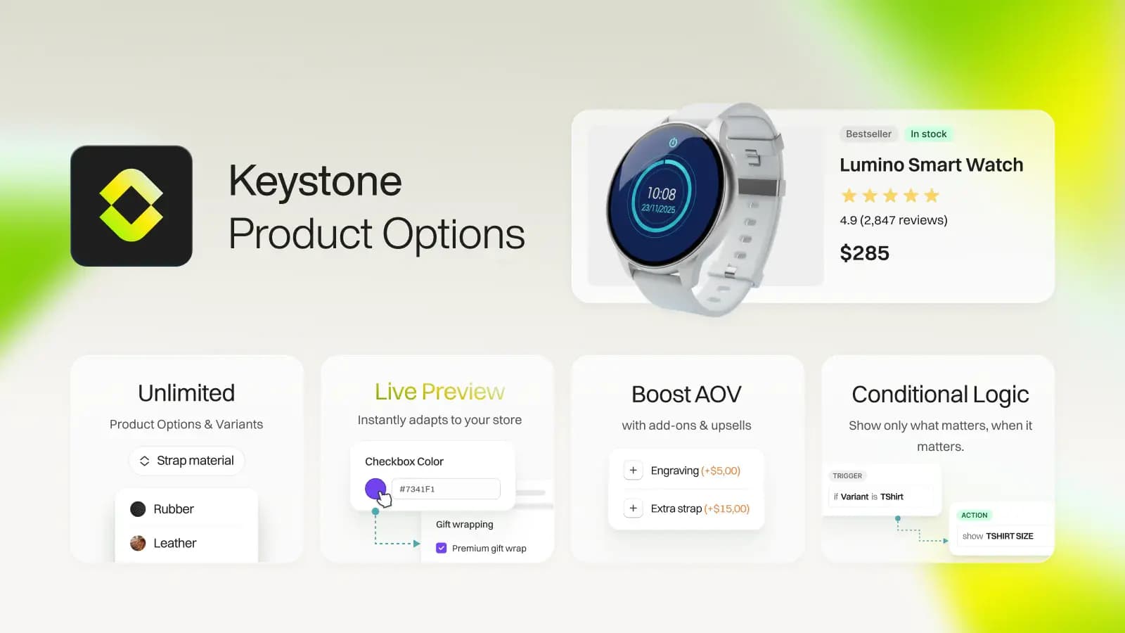How to Offer Unlimited Product Options and Variants with Keystone